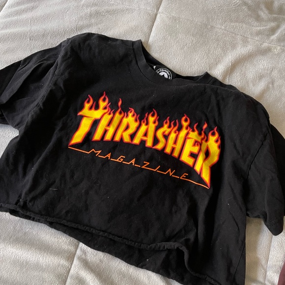 Vintage Thrasher Cropped Tee | Poshmark